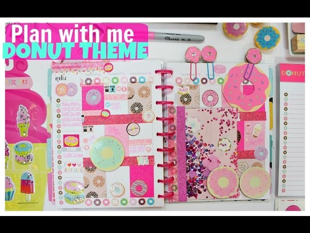 Plan with me | Donut Theme Happy Planner