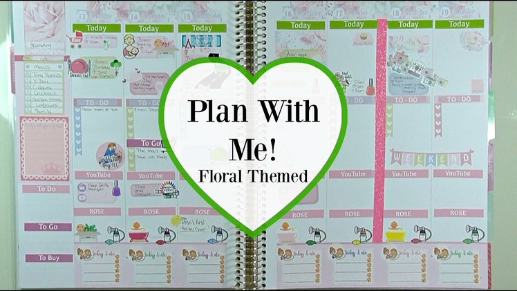 Plan With Me | Floral Themed (Recollections LARGE Planner)