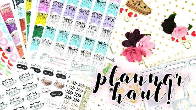 Planner Haul! Tons of Stickers & Accessories