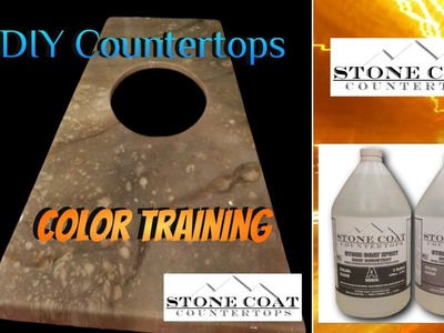 Color Training DIY epoxy countertop Stone Coat Countertops