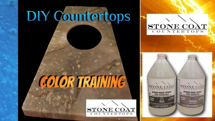 Color Training DIY epoxy countertop Stone Coat Countertops
