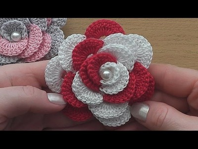 Crochet Flower Rose VERY EASY Tutorial