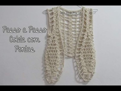 Crochet Vest with Tips - Pattern - Subtitles in English