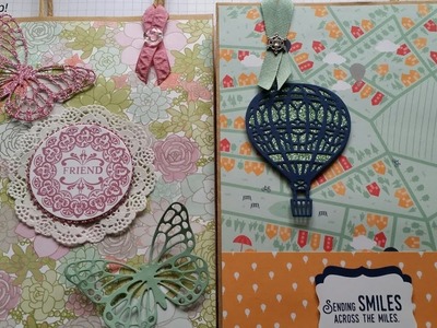 Decorated craft bags using succulent garden & butterfly thinlits *PLUS GIVEAWAY*