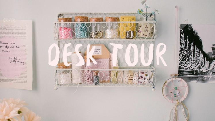 Desk Tour + Craft Organization