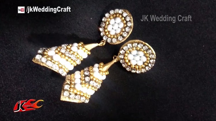 DIY Bridal Earrings | How to Paper Earrings | JK Wedding Craft 122