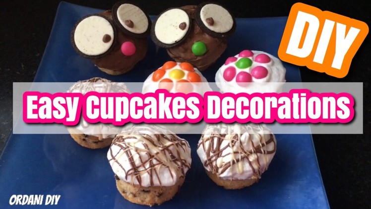 DIY: Cupcakes Decoration 3 ways! | Super Easy !! | ORDANI DIY