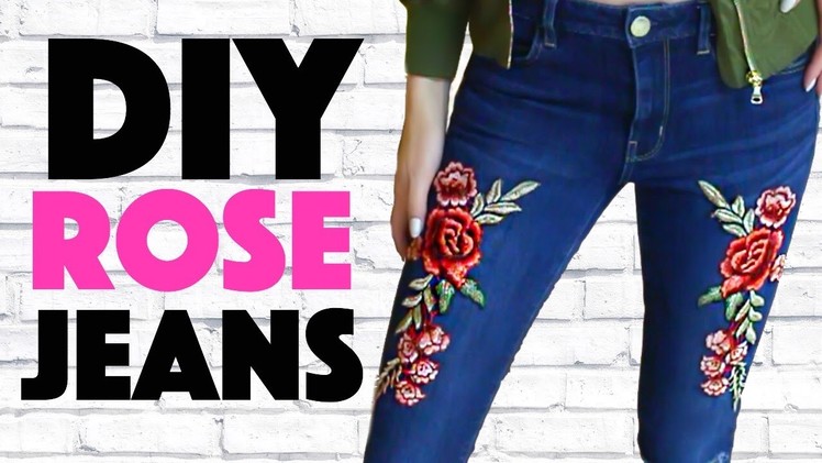 DIY Embroidered Jeans!