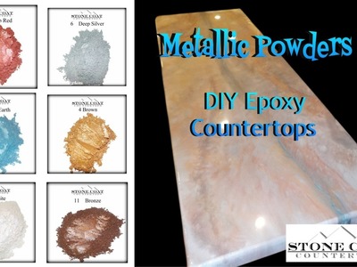 DIY Epoxy Stone Coat Countertops Metallic
