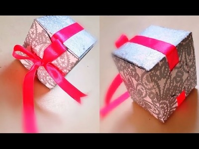 DIY : Gift Box Tutorial | how to make an easy and beautiful gift box for Watch