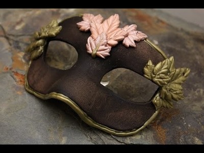 DIY Gold Leaf Masquerade Mask