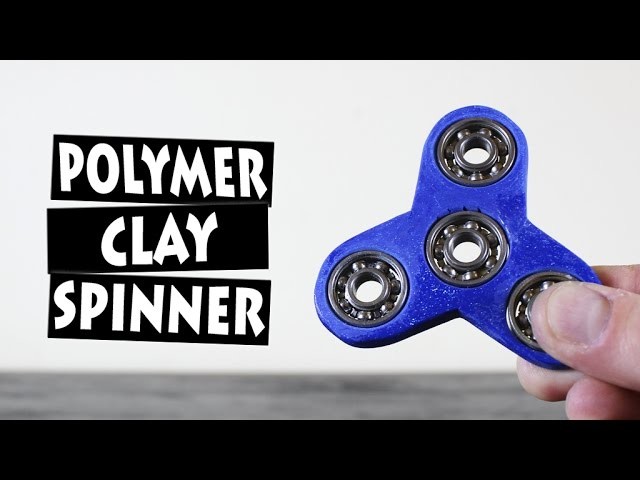 DIY Hand Spinner Fidget Toy from Polymer Clay