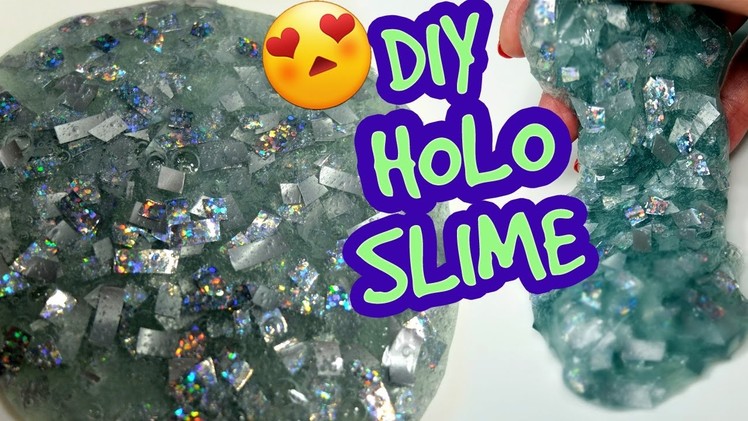 DIY Holo (holographic) slime! How to make awesome holographic slime