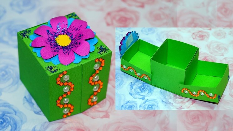 DIY paper crafts idea - gift box ideas craft. Gift box making. DIY box gift ideas. Julia DIY