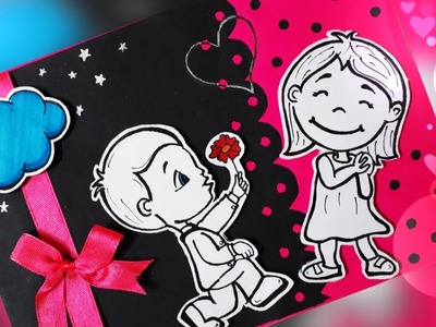 DIY : Valentine pop up proposal card TUTORIAL