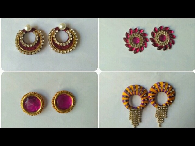 Earrings Collection. Daily Wear. DIY. Home Made Tutorial