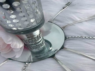 Easy Mirrored Wedding Centerpiece DIY | Bridal Shower Decorations