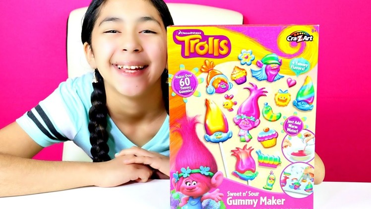 GUMMY CANDY DIY Trolls Sweet n Sour Gummy Maker | B2cutecupcakes