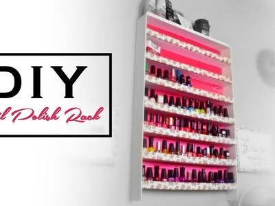HOW TO: $10 NAIL POLISH RACK out of Foam Board  *EASY UPDATED DIY TUTORIAL*