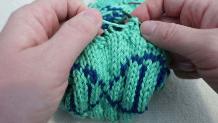 How to Bind off in Pattern (Ribbing)