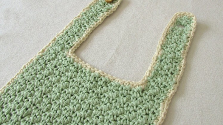 How to crochet a cute baby bib for beginners