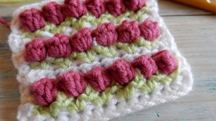 How to Crochet the Tulip Stitch (hdc variation)