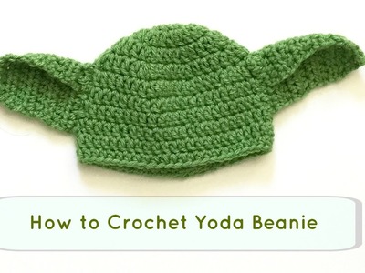 How to Crochet Yoda hat. DIY Yoda beanie. crochet beanie