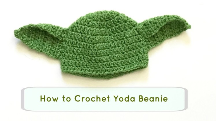 How to Crochet Yoda hat. DIY Yoda beanie. crochet beanie