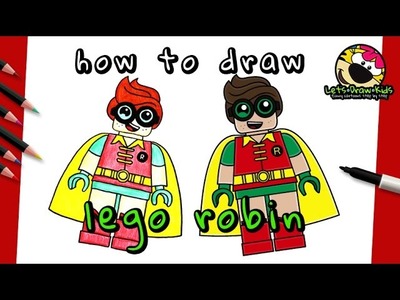How To Draw LEGO ROBIN | The Lego Batman Movie