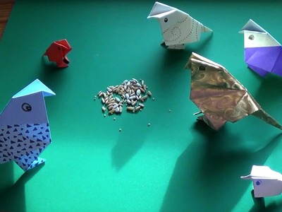 How to Fold Yourself an Origami Bird in less than four minutes - Falte Dir Deinen Papier-Vogel!