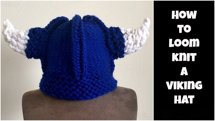 How to loom knit a Viking hat