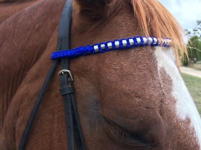 How to make a beaded paracord browband for a horse