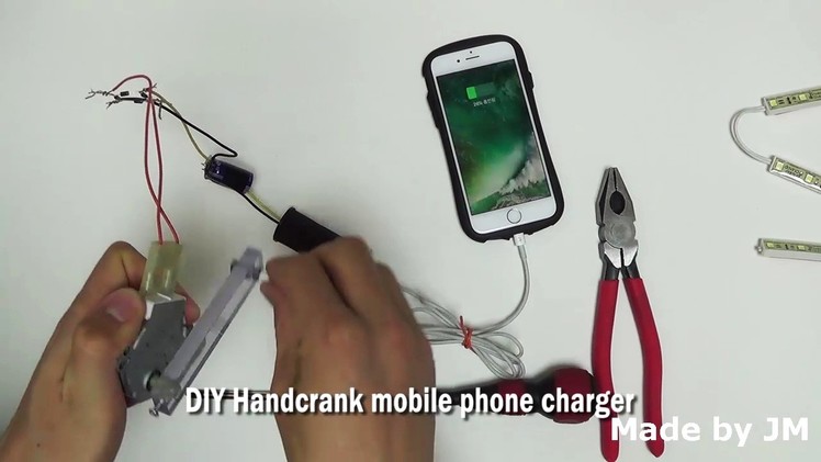 How to make a DIY Handcrank Mobile Phone Charger