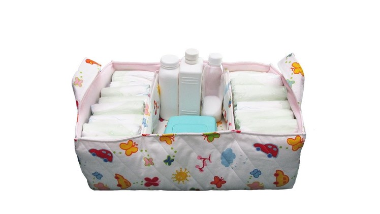 How to make a fabric diaper caddy - #65