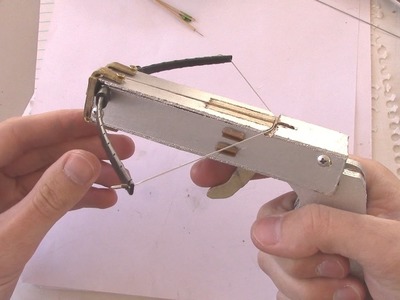 How to Make a Homemade Mini Crossbow - Part 1