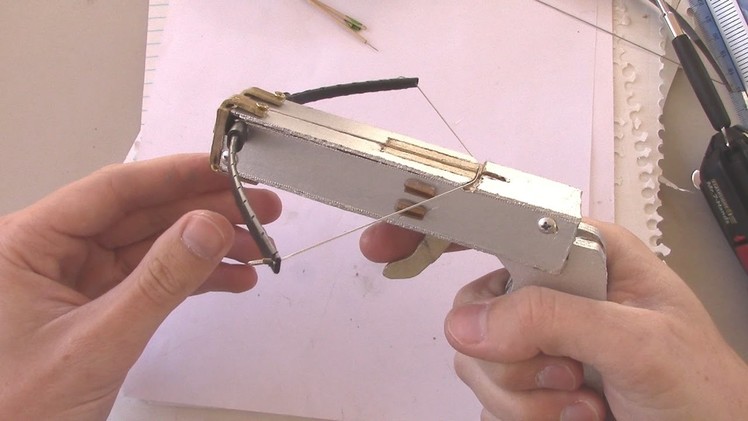 How to Make a Homemade Mini Crossbow - Part 1