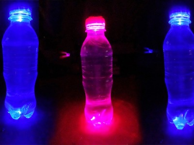 How to make a lighting for plastic bottles - Home Decorating Ideas
