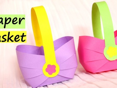How to make a Paper Basket for Easter 2017 | Easy Paper Crafts