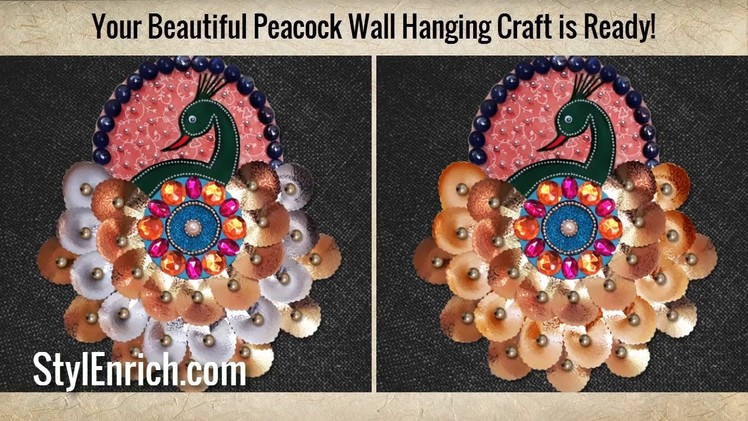 How to Make Beautiful DIY Peacock Wall Decor? | DIY Projects