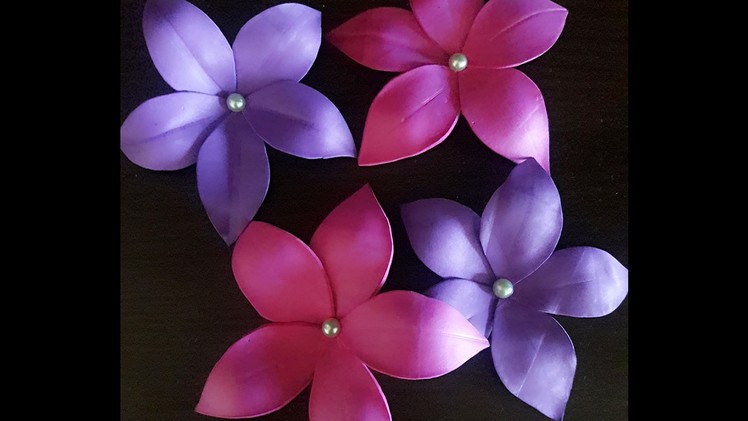 HOW TO MAKE FLOWERS FOR DECOR WITH FOAM SHEET