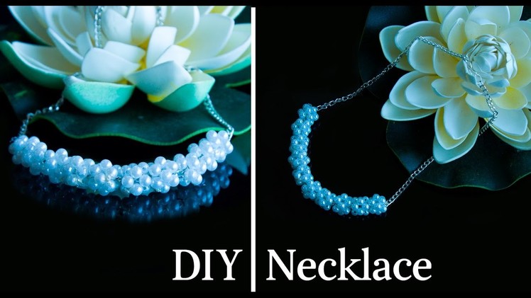 How to make pearl necklace | DIY easy and quick pearl necklace | jewelry making