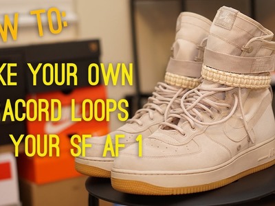 How to make your own Nike SF AF1 paracord straps (For $6)