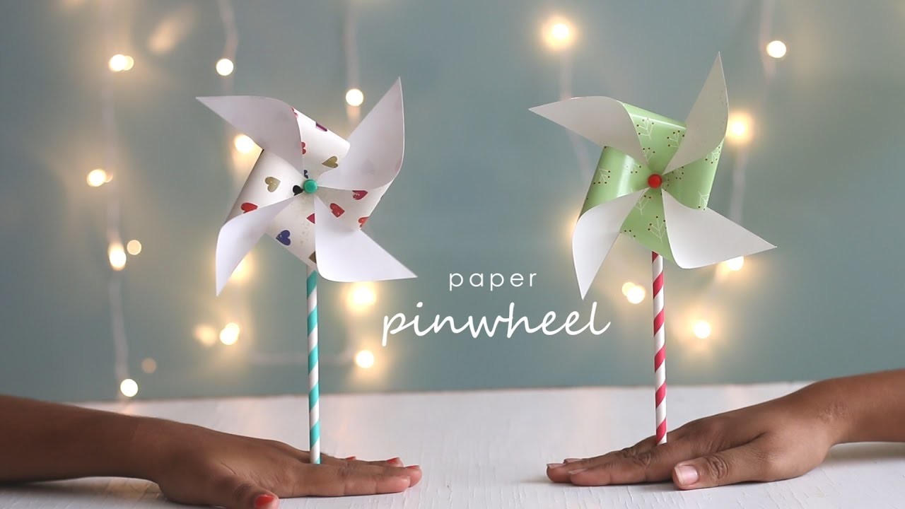 How to Paper Craft Pinwheel DIY