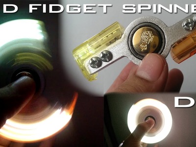 LED Fidget spinner DIY tutorial