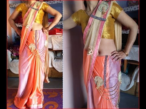 LEHANGA SARI making from a sari very amazing and easy way DIY