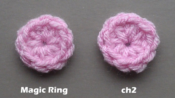 Magic ring vs. ch2 - crochet - English
