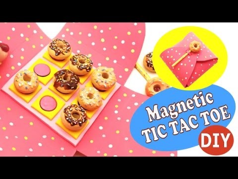 Magnetic TIC TAC TOE- DIY- Polymer clay. EVA Foam tutorial