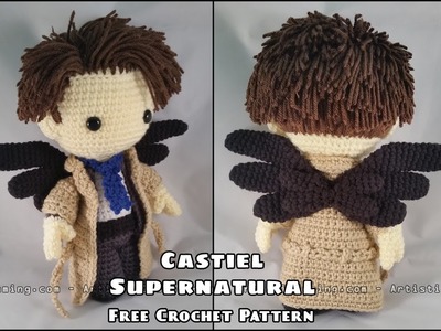 Make your own Castiel from Supernatural! Free Crochet Pattern Addon