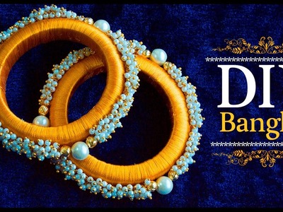 Making silk thread bangles | How to make silk thread bangles at home | designer bangles