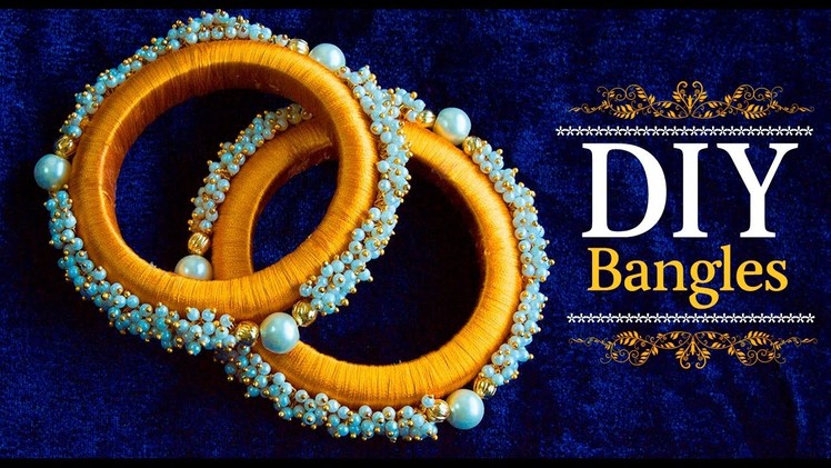 Making silk thread bangles | How to make silk thread bangles at home | designer bangles